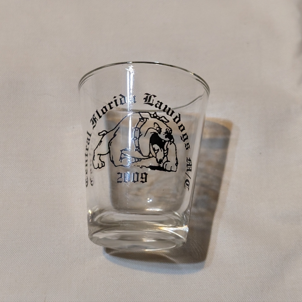 Clear Central Florida Law Dogs Shot Glass